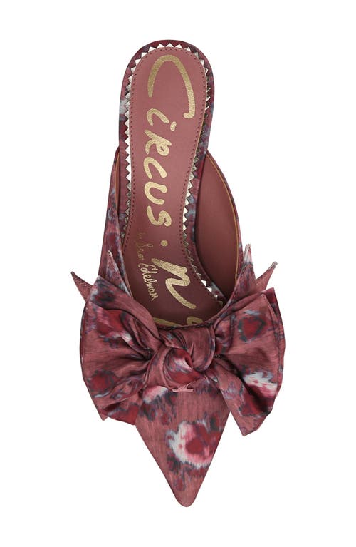 Circus Ny By Sam Edelman Fiona Mid-heel Bow Pumps In Berry Blush Multi