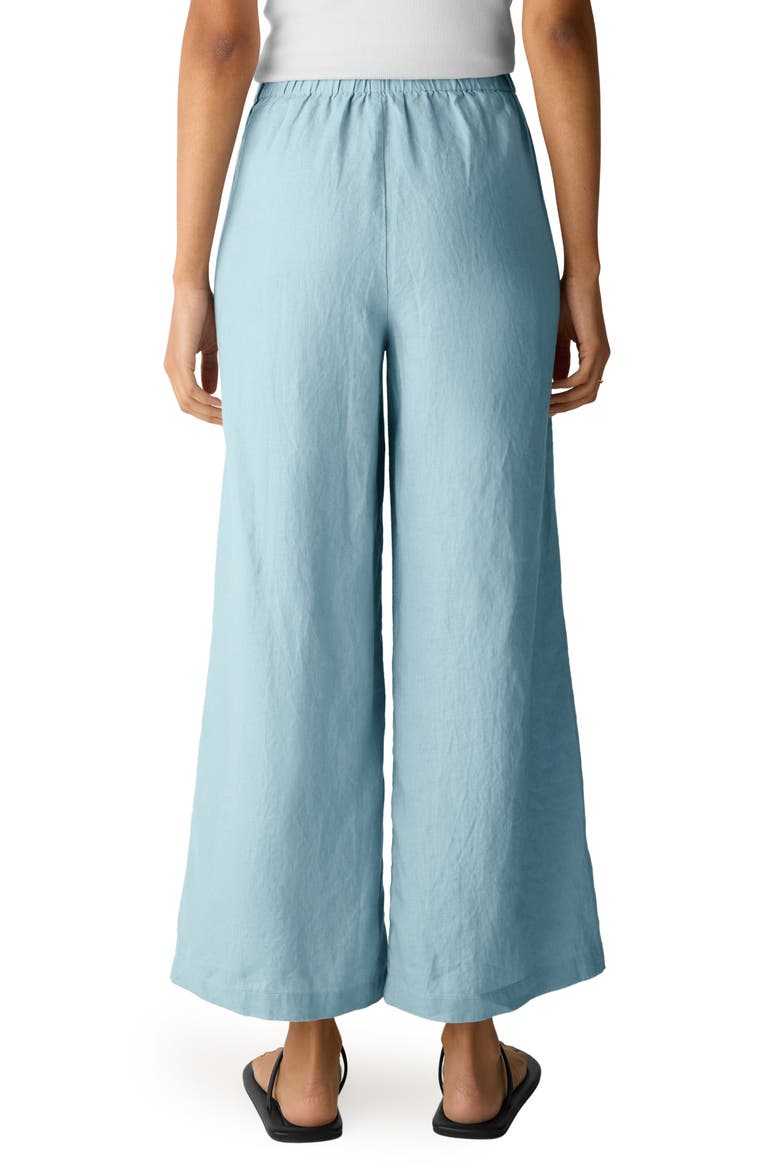 Linen Wide Leg Pants, Alternate, color, BREEZE