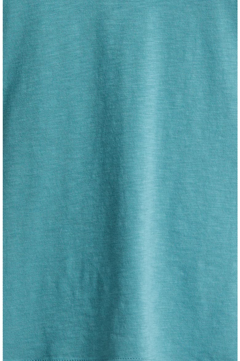 V-Neck Pima Cotton Slub T-Shirt, Alternate, color, TEAL HYDRO