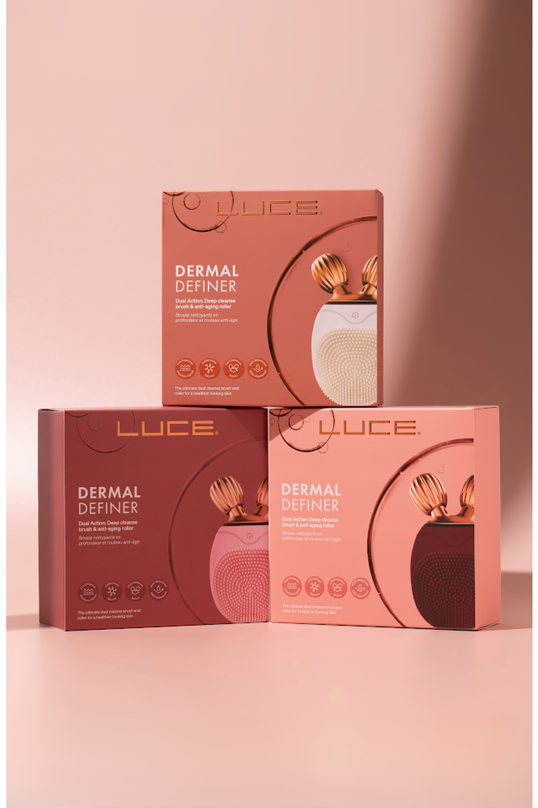 Dual-Sided Cleansing Face Brush, Massager & Roller - Travel-Friendly, Alternate, color, IVORY