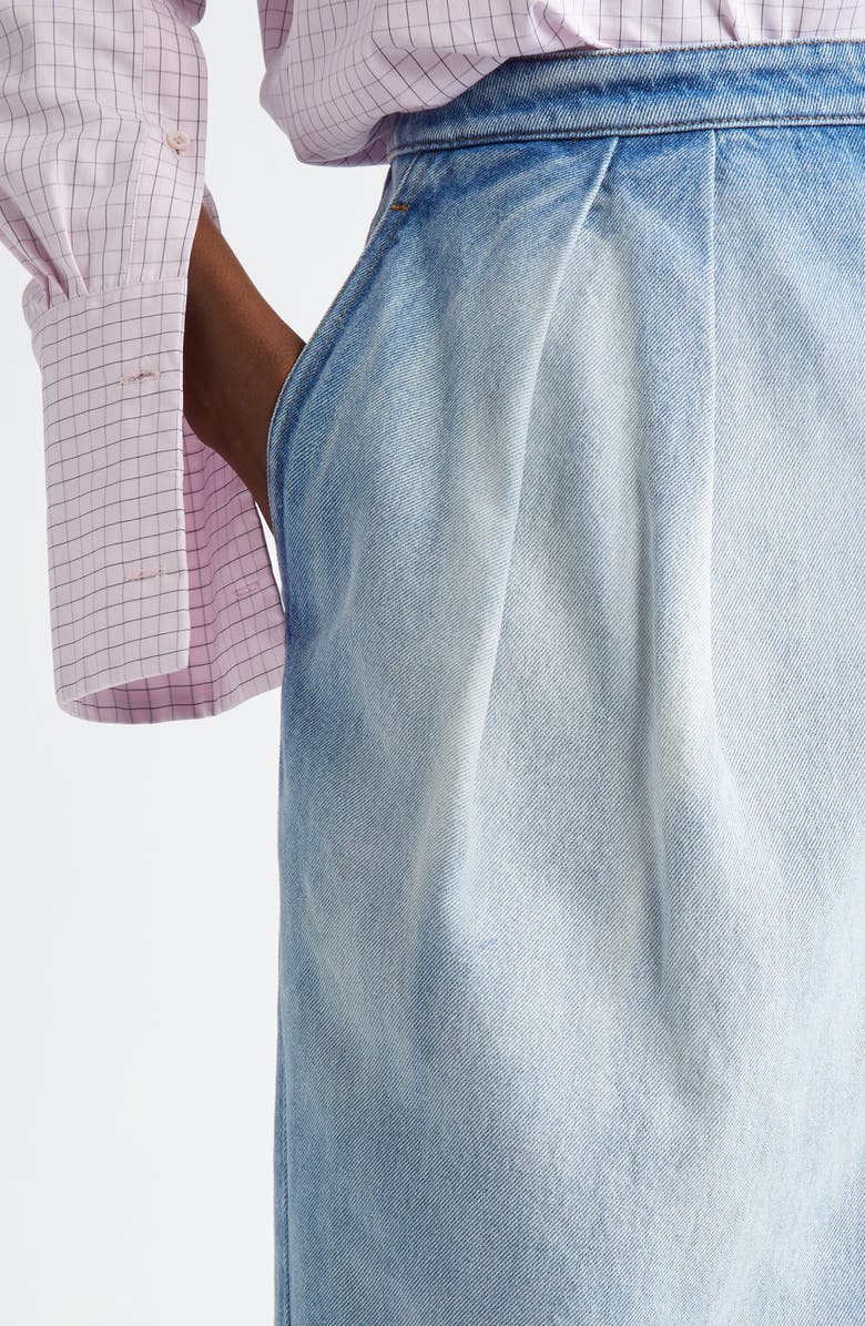 Dries Van Noten Solade Denim Skirt, Alternate, color, 