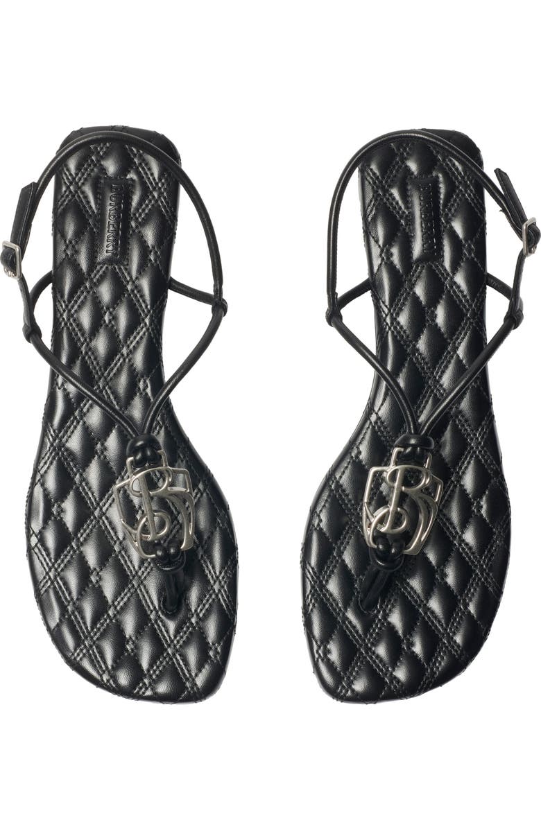 Burberry Leather Ronda Low Sandals, Alternate, color,