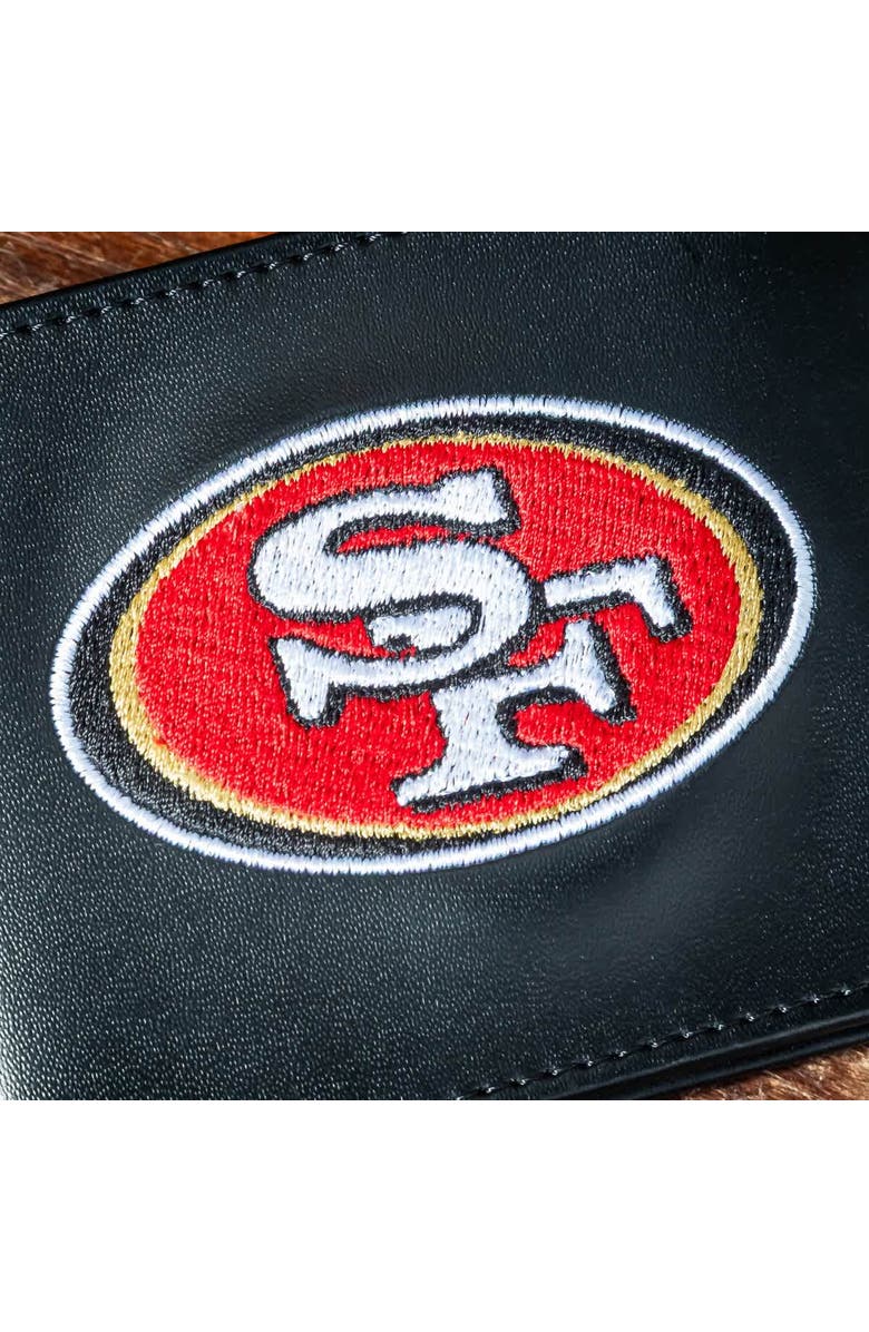 Evergreen Enterprises San Francisco 49ers Synthetic Leather Embroidered Bifold Wallet, Alternate, color, Black