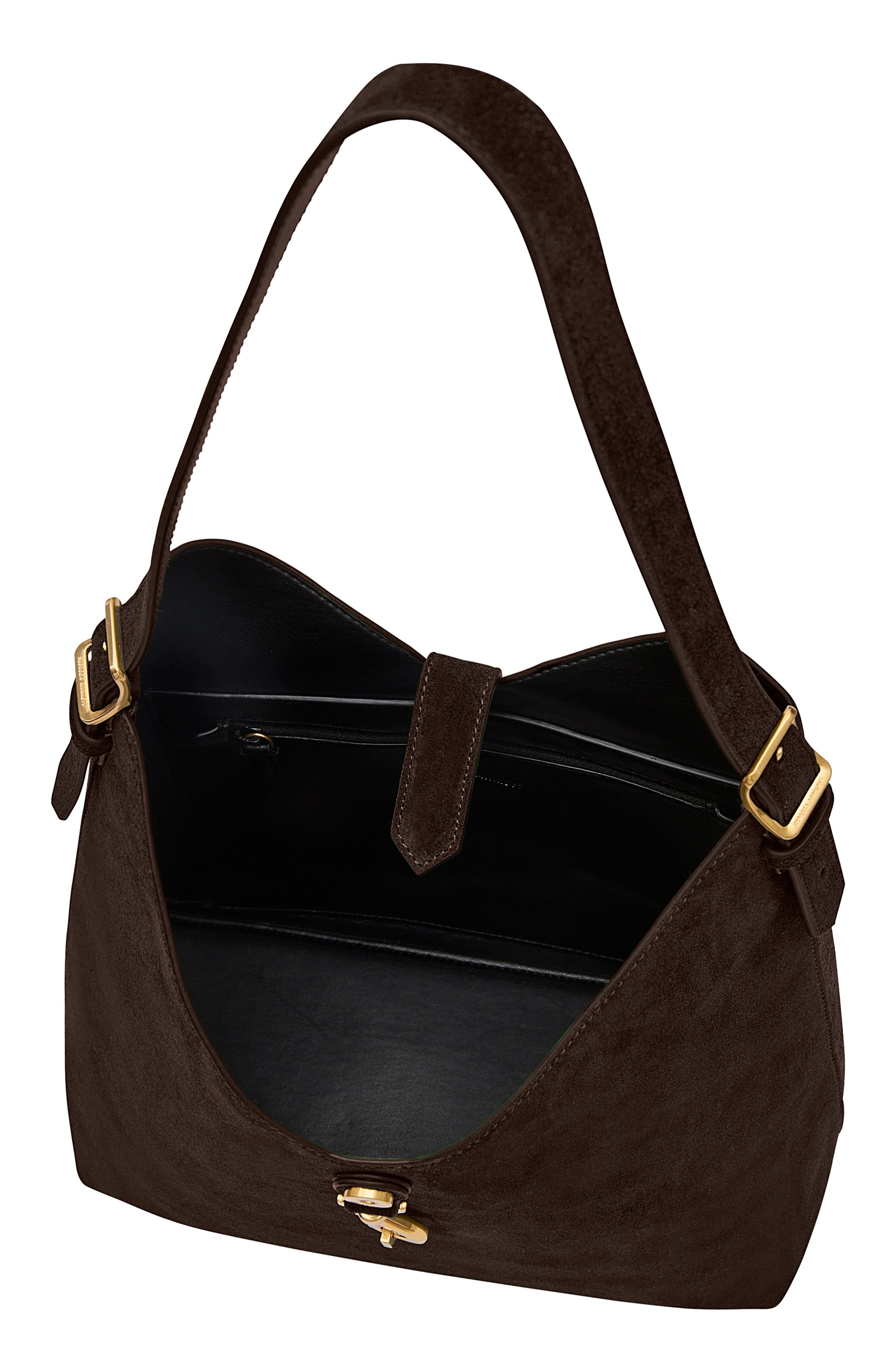 Rebecca Minkoff Mini Megan Leather Hobo Bag, Alternate, color, Fondant