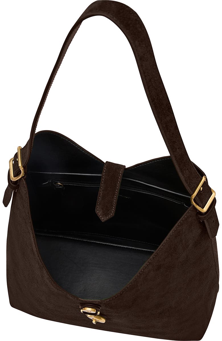 Rebecca Minkoff Mini Megan Leather Hobo Bag, Alternate, color, Fondant