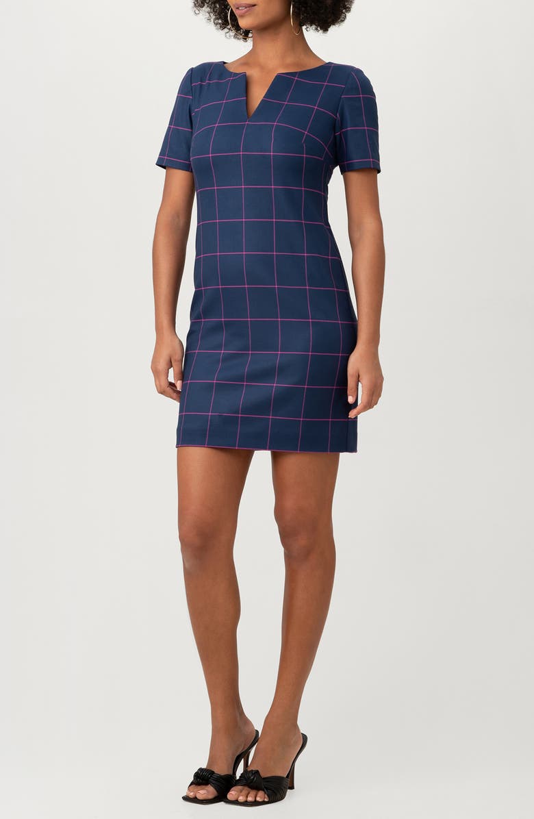 Trina Turk Museum Shift Dress, Alternate, color, Ink/ Trina Pink