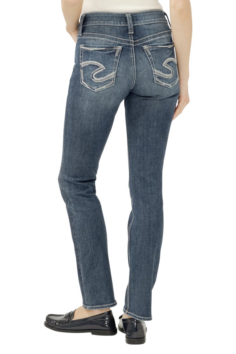 Suki Curvy Mid Rise Straight Leg Jeans, Alternate, color, HARGRAVE