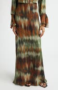 Johanna Ortiz New Intermingled Ideas Silk Georgette Maxi Skirt