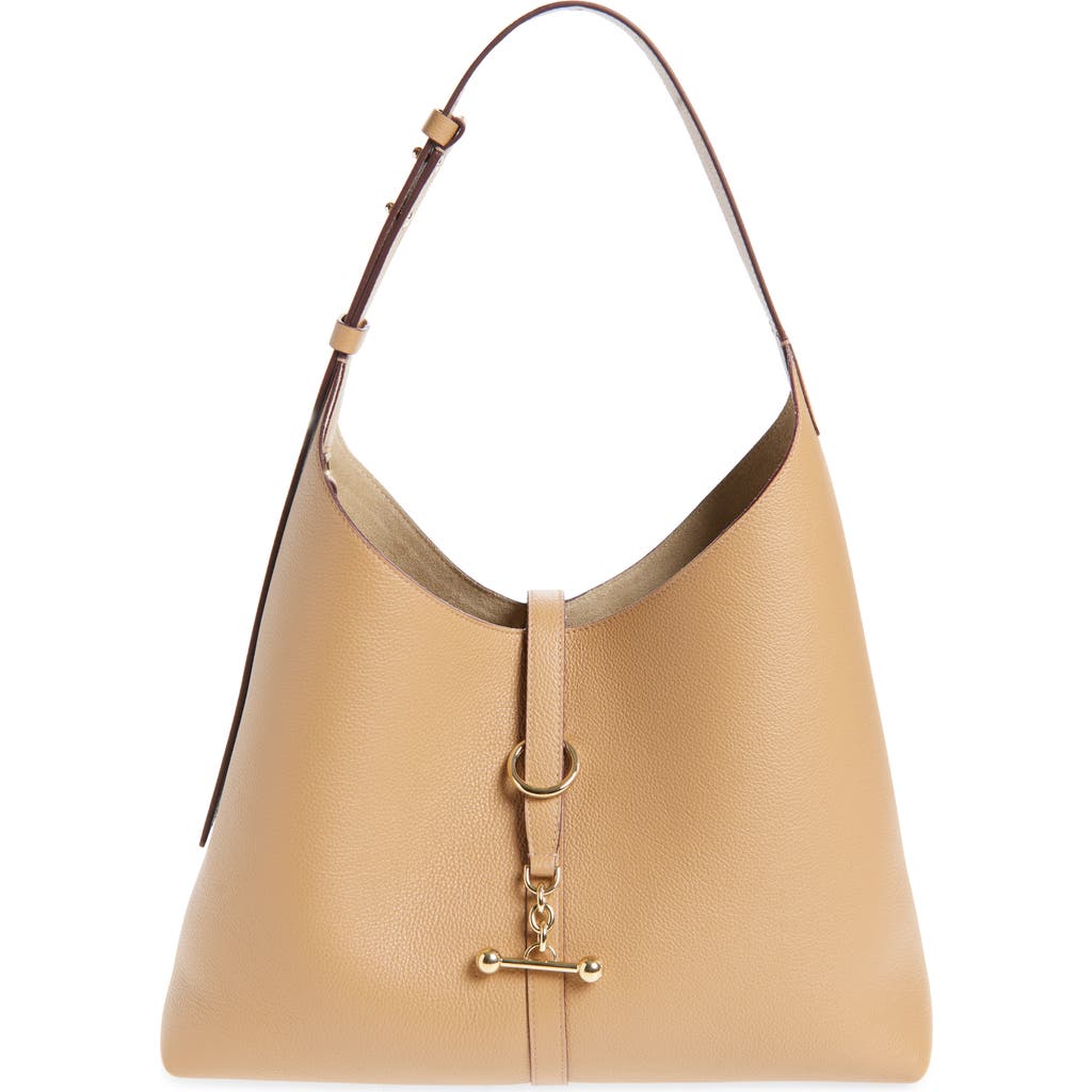 Strathberry Kite Leather Hobo Bag In Brown