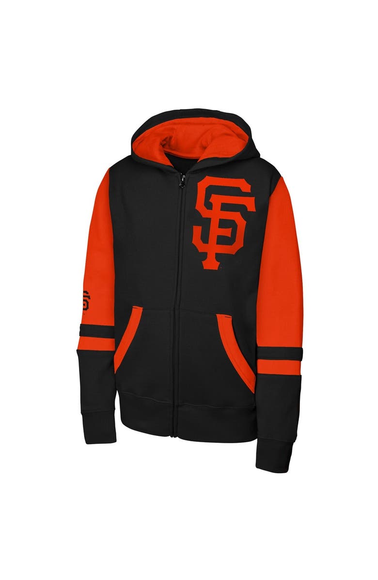 Outerstuff Men's Outerstuff Black San Francisco Giants Stadium Colorblock Full-Zip Hoodie, Alternate, color, Black