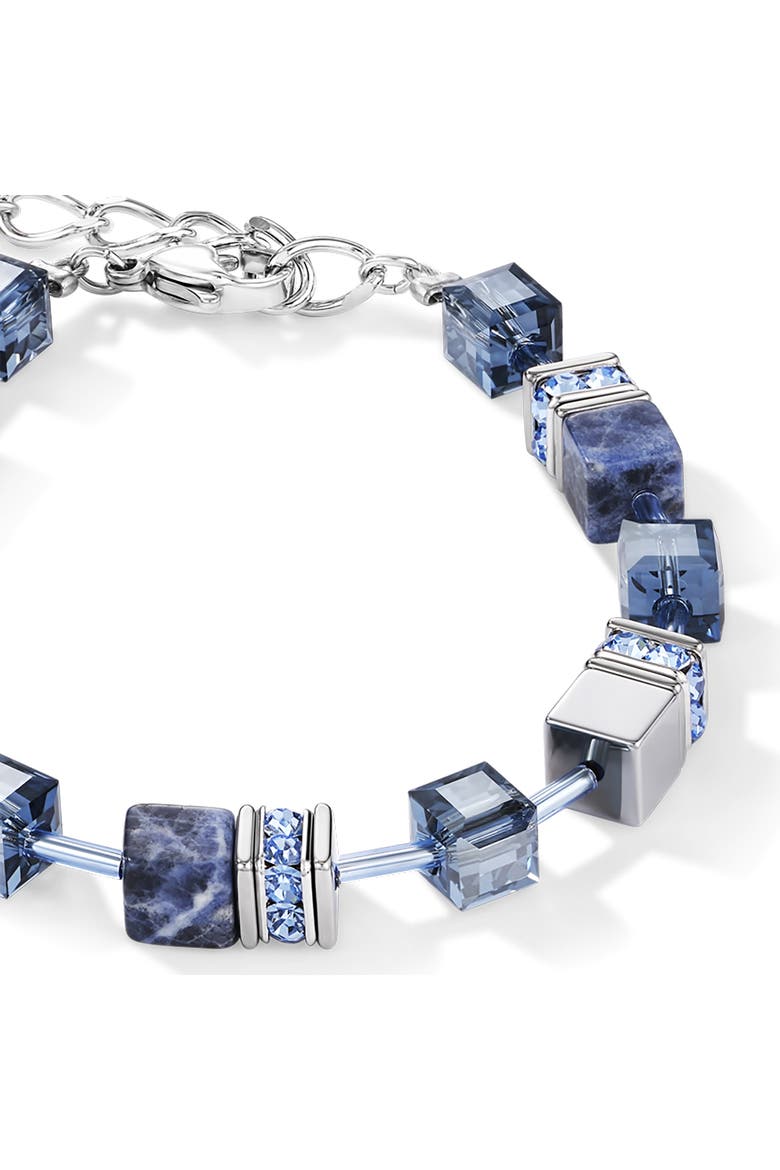 Geocube® Bracelet, Alternate, color, Sodalite & Haematite Blue