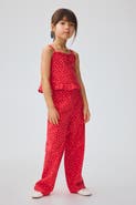 H&M 2-piece ruffle-trimmed seersucker set