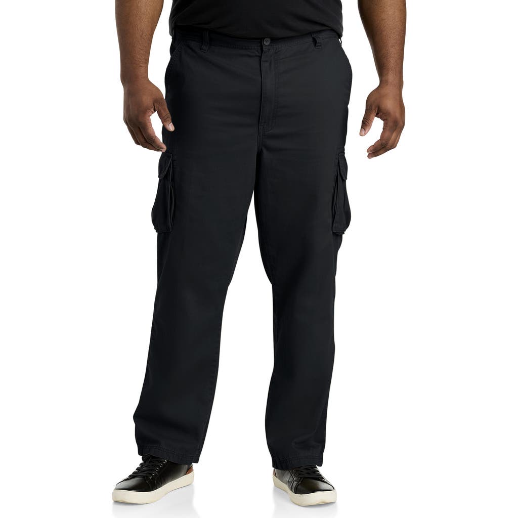 True Nation By Dxl Big & Tall Broken-in Relaxed Fit Cargo Pants