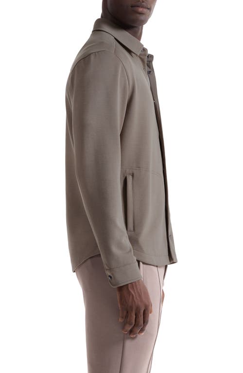 Bugatchi Soft Touch Snap-up Shirt In Brown
