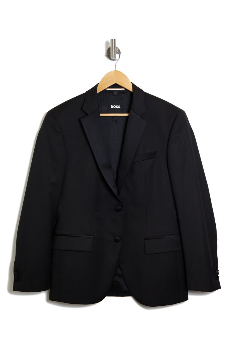 Tux Virgin Wool Sport Coat, Main, color, BLACK