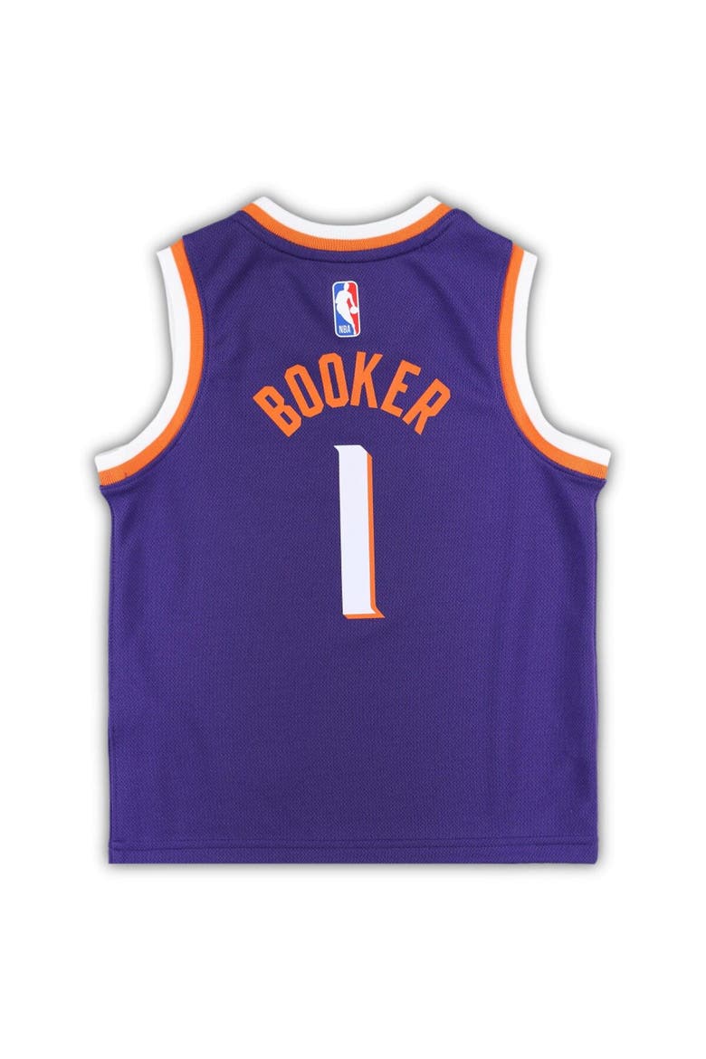 Preschool Nike Devin Booker Purple Phoenix Suns Swingman Player Jersey - Icon Edition, Alternate, color, Purple