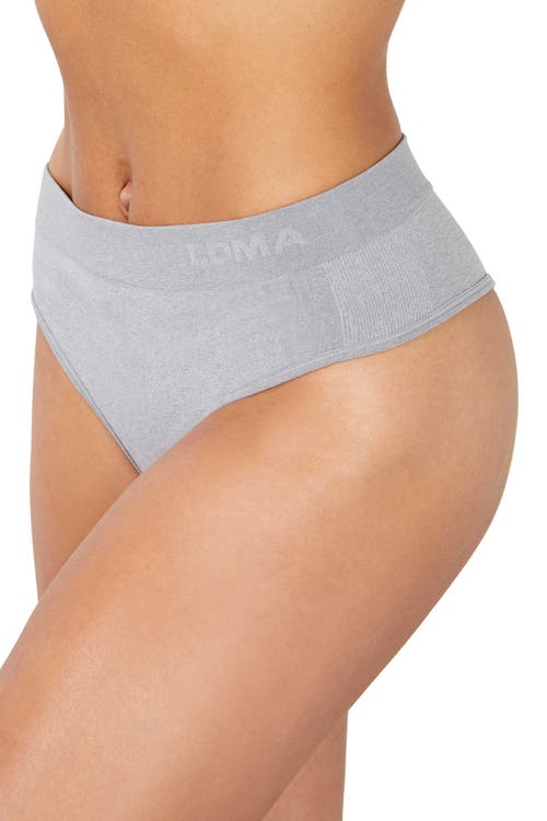 Ldma High Sculpt Thong In Heather Grey
