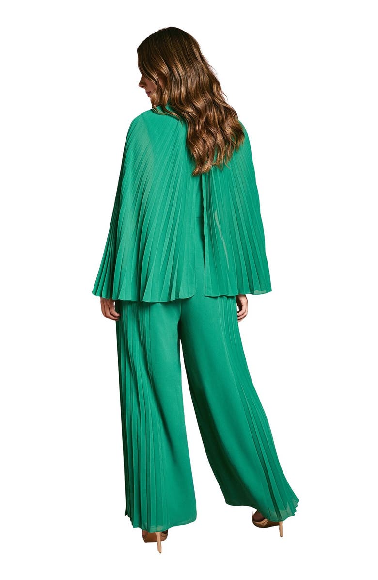 Coast Pleat Wide Leg Jumpsuit, Alternate, color, Emerald