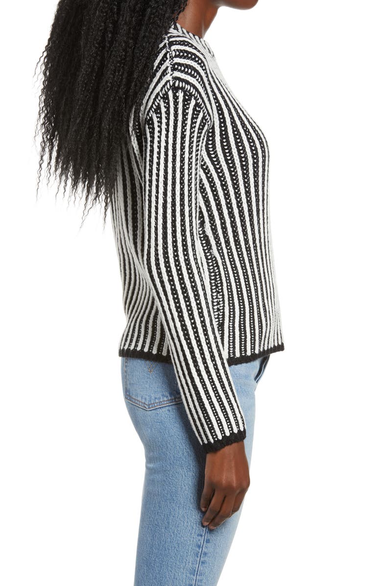 Endless Rose Stripe Mix Color Sweater, Alternate, color,