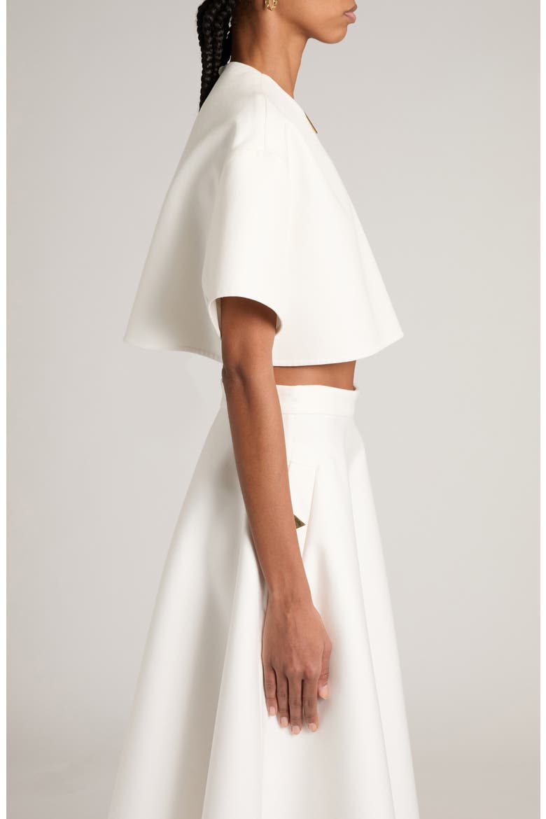 V-Detail Crop Top, Alternate, color, BIANCO