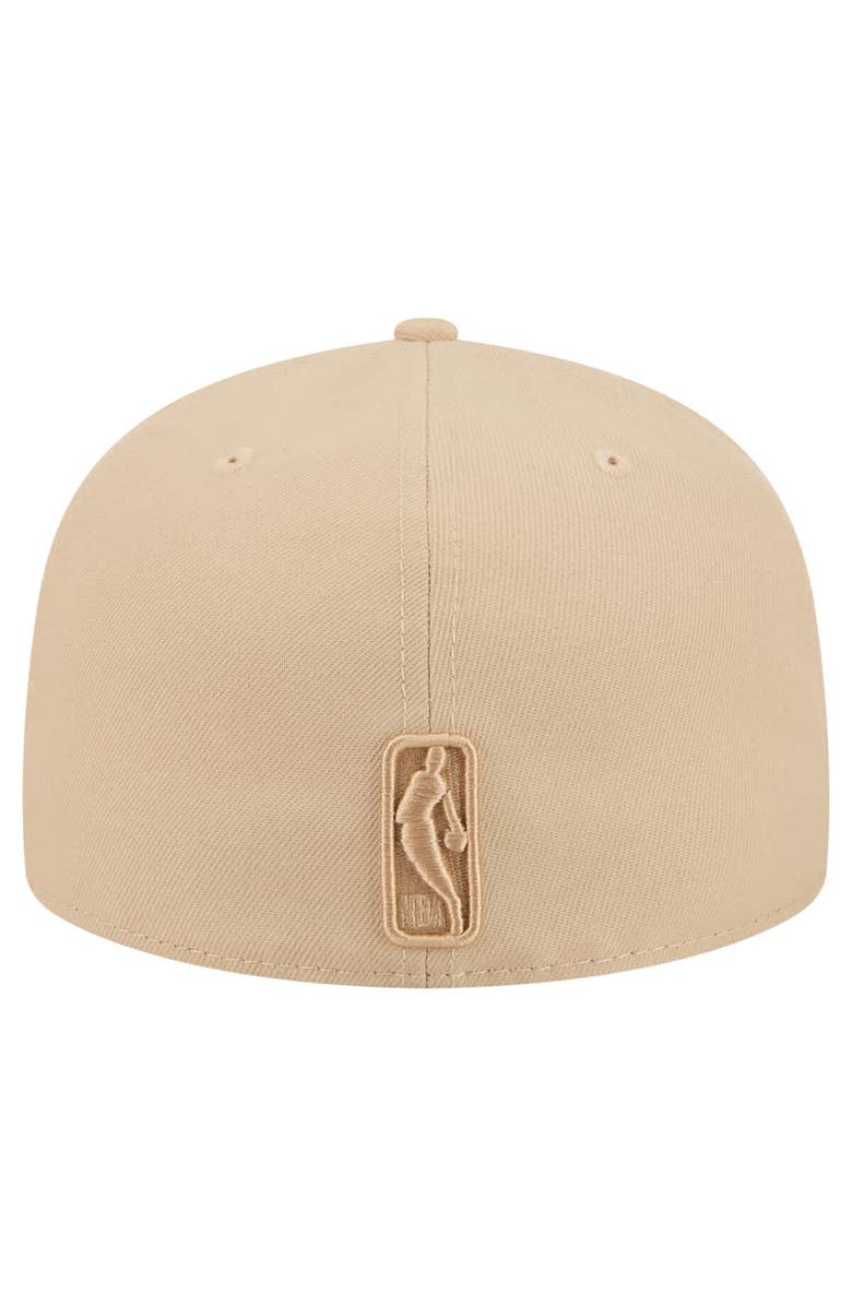 New Era Men's New Era Khaki Chicago Bulls Color Pack A-Frame 59FIFTY Fitted Hat, Alternate, color, Khaki