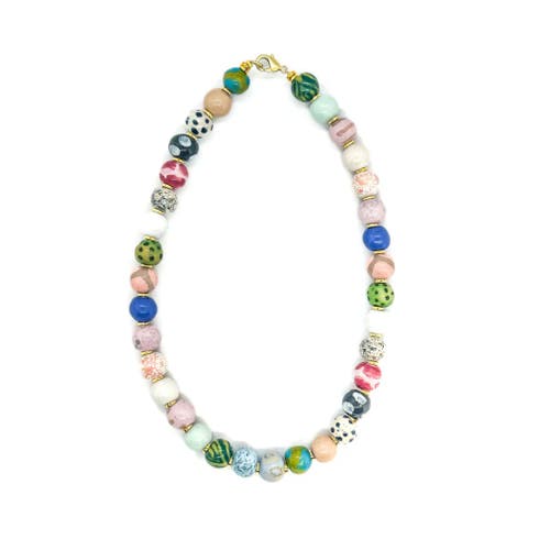 Kazuri Sweet Delight Necklace - 22" in Multi  product