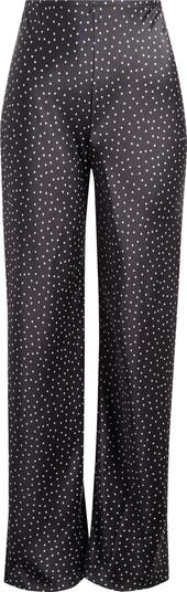 Gale Straight Leg Satin Pants