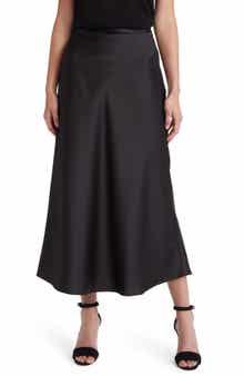 BOSS Vinarea Satin Midi Skirt