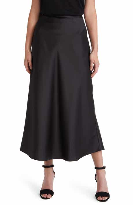 BOSS Vinarea Satin Midi Skirt