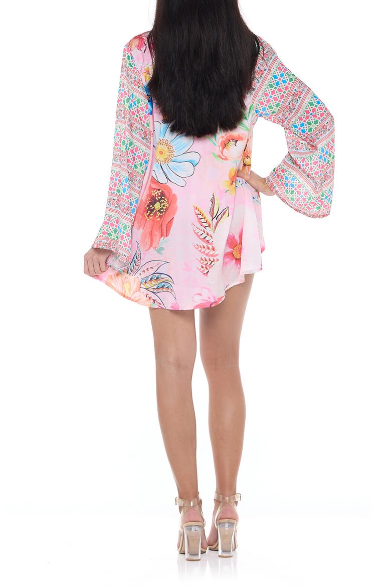 Floral Cover-Up Wrap, Alternate, color, PINK