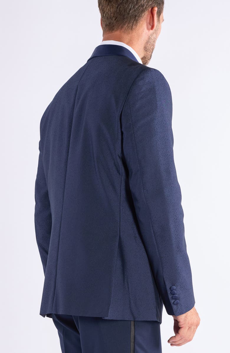 SAVILE ROW CO Jacquard Evening Jacket, Alternate, color, Navy