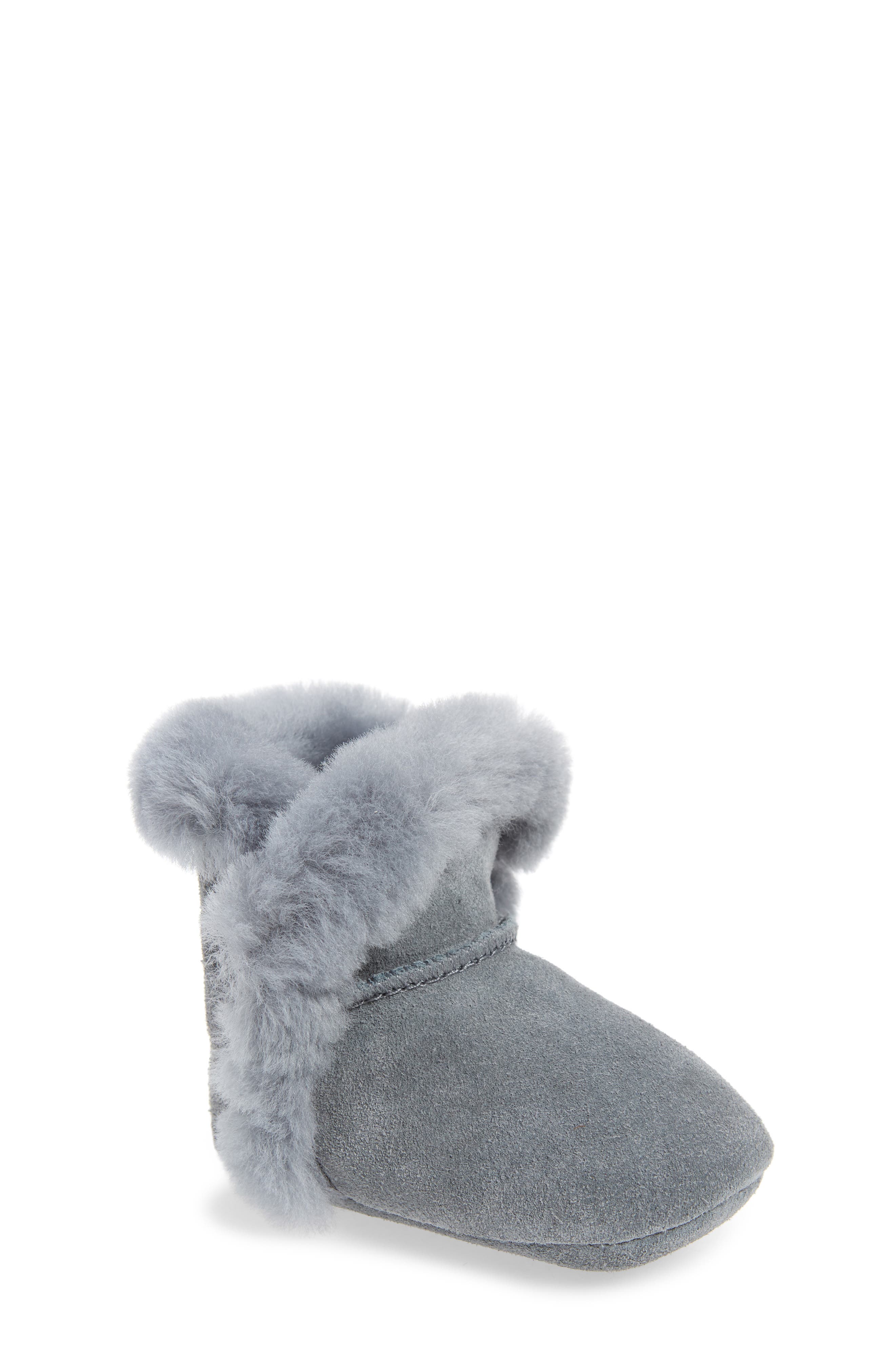 UGG<sup>®</sup> Lassen Genuine Shearling Crib Shoe, Main, color, 