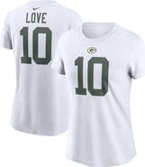 Nike Women's Nike Jordan Love White Green Bay Packers Player Name & Number T-Shirt