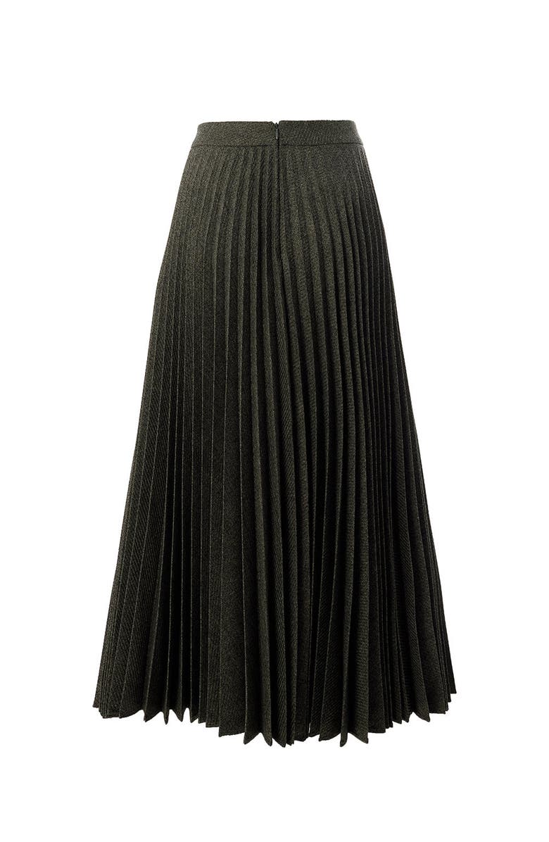 Exquise Jayda Pleated Midi Skirt, Alternate, color, Grey