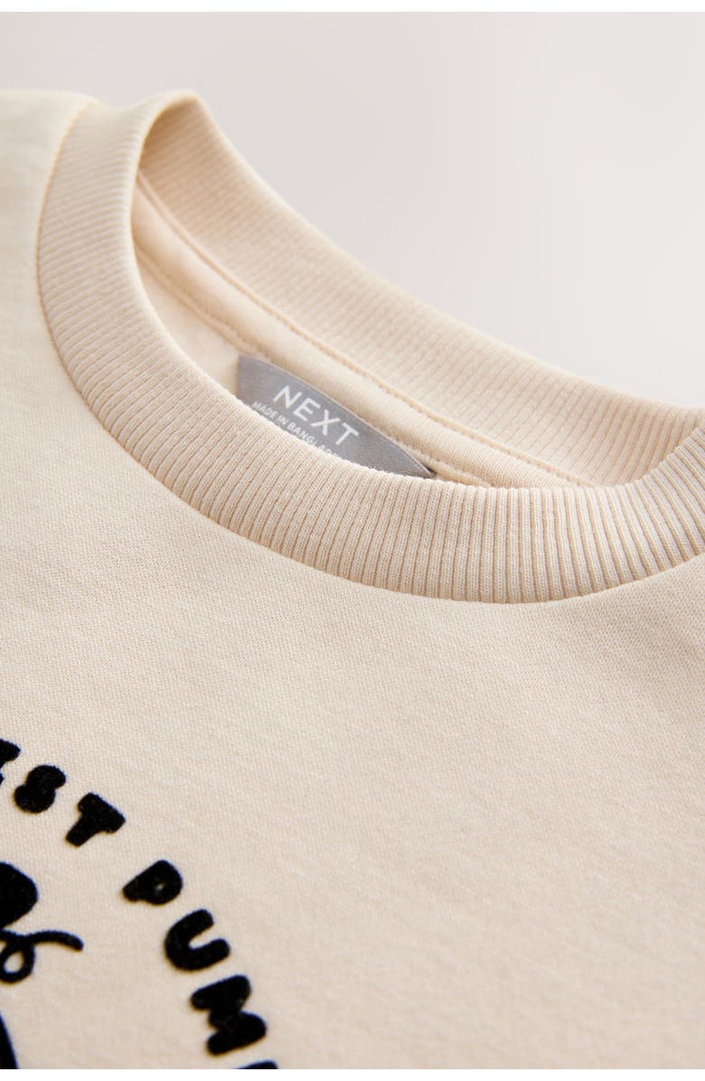 NEXT Kids' Halloween Pumpkin Graphic Sweatshirt, Alternate, color, Neutral