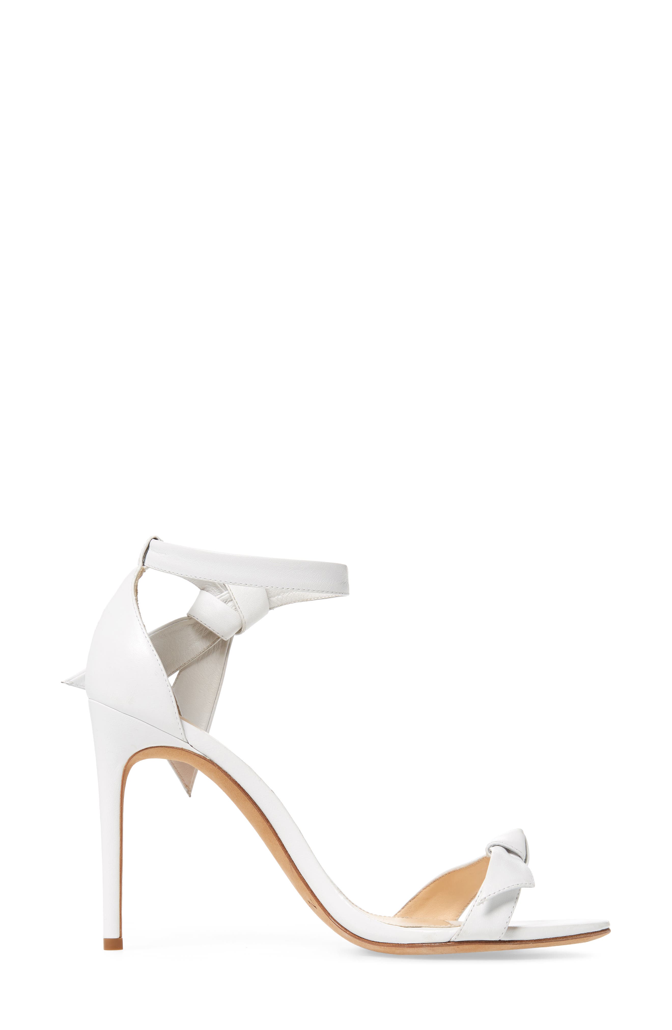 Alexandre Birman Clarita Ankle Tie Sandal, Alternate, color, White Leather