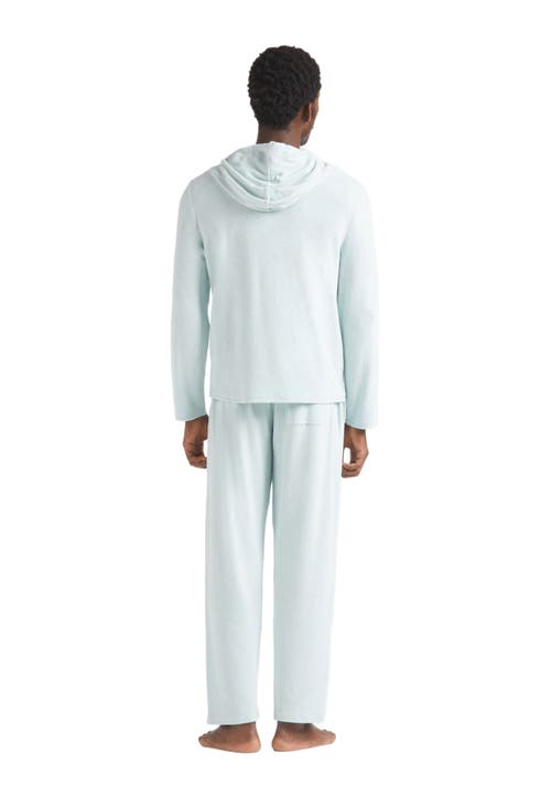 Vilebrequin Terry Long Sleeve Hooded T-shirt In Blue