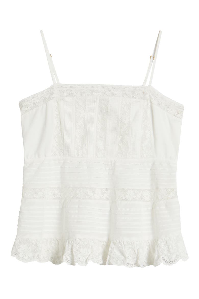Charlieann Lace Camisole, Alternate, color, BRIGHT WHITE