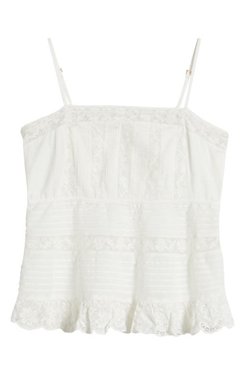 Loveshackfancy Charlieann Lace Camisole In White