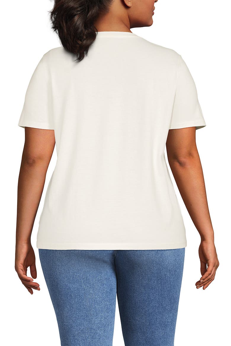 Supima Cotton Crewneck T-Shirt, Alternate, color, Ivory