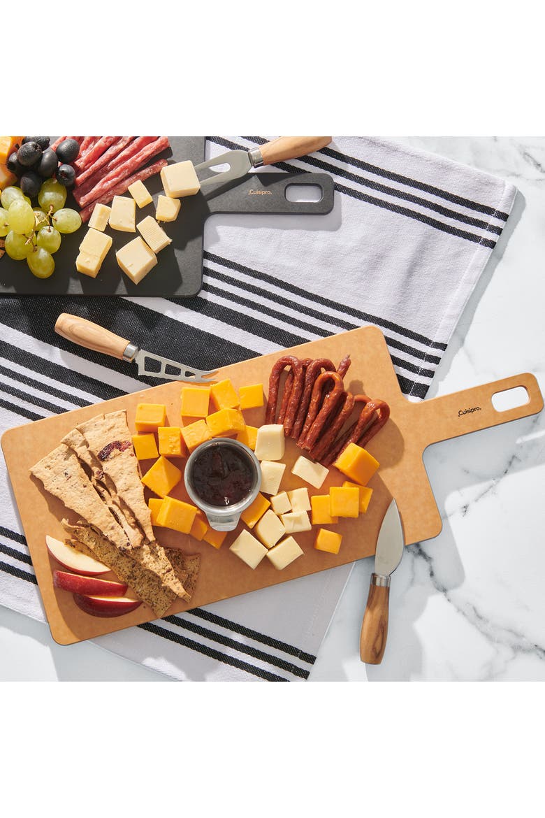 Fiber Wood Paddle Cutting Board, 18-Inch x7.5-Inch, Alternate, color, Slate