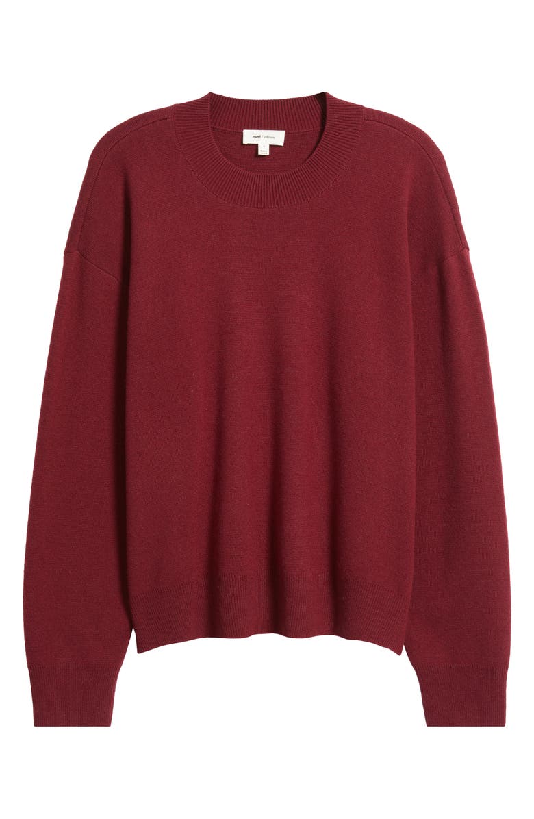 Mavi Jeans Crewneck Sweater, Alternate, color, Windsor Wine