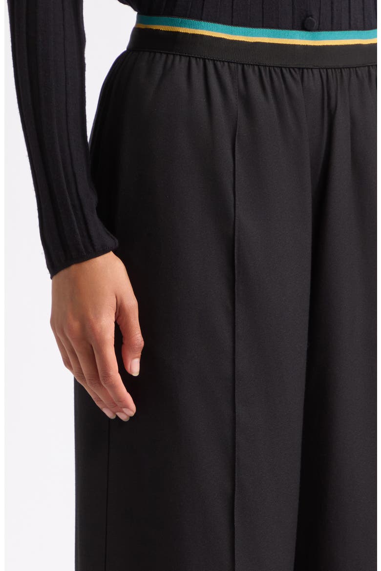 Wide Leg Trousers, Alternate, color, BLACK