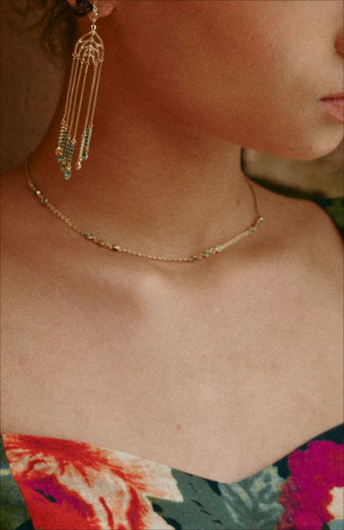 Rc Retro Chic Verdant Whisper Necklace In Gold