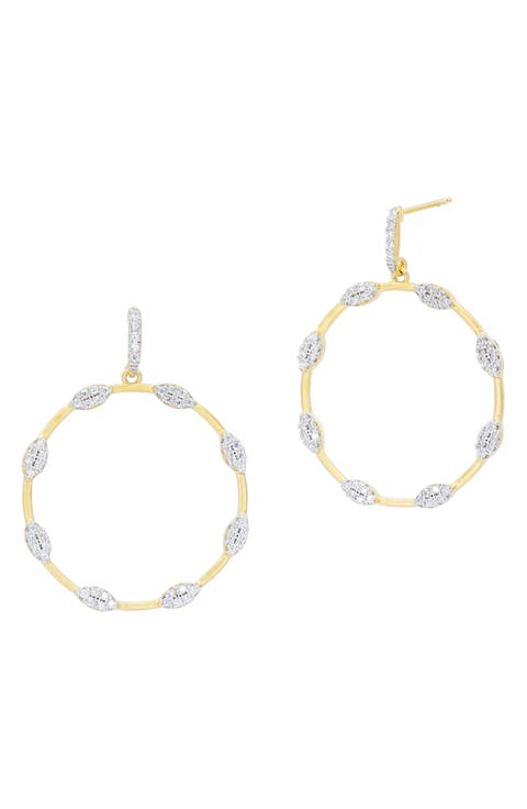 Circle Drop Earrings