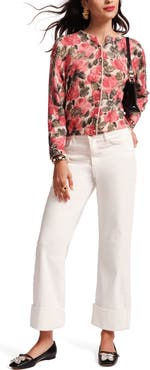 Frances Valentine Smarty Cuffed Jeans Solid Denim