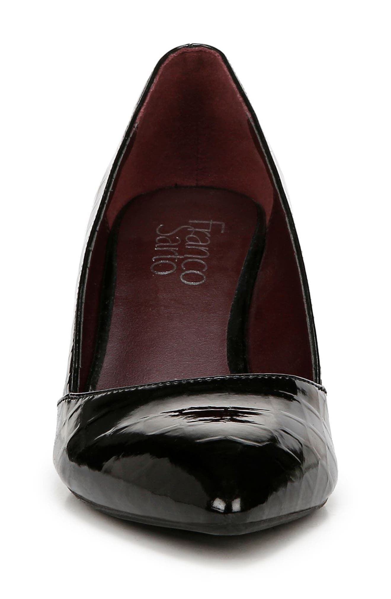 Franco Sarto Frankie Pointed Toe Wedge Pump, Alternate, color, Black