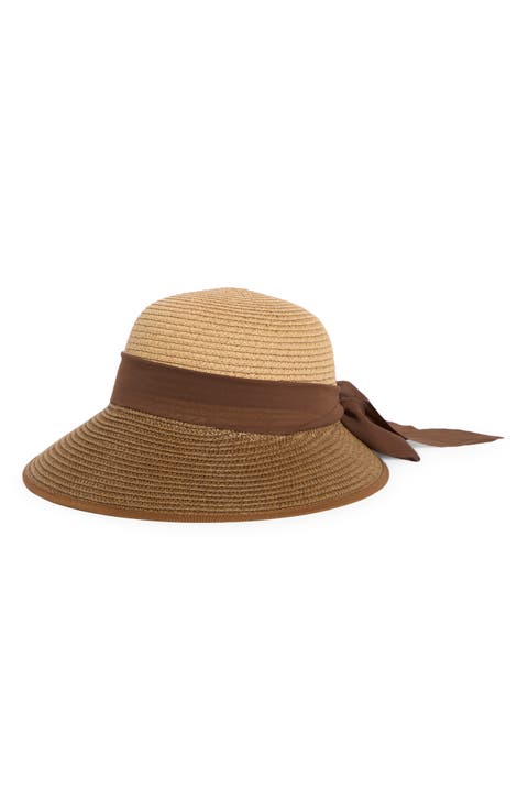 Two-Tone Straw Framer Hat