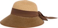 BUSBEE STYLE Two-Tone Straw Framer Hat