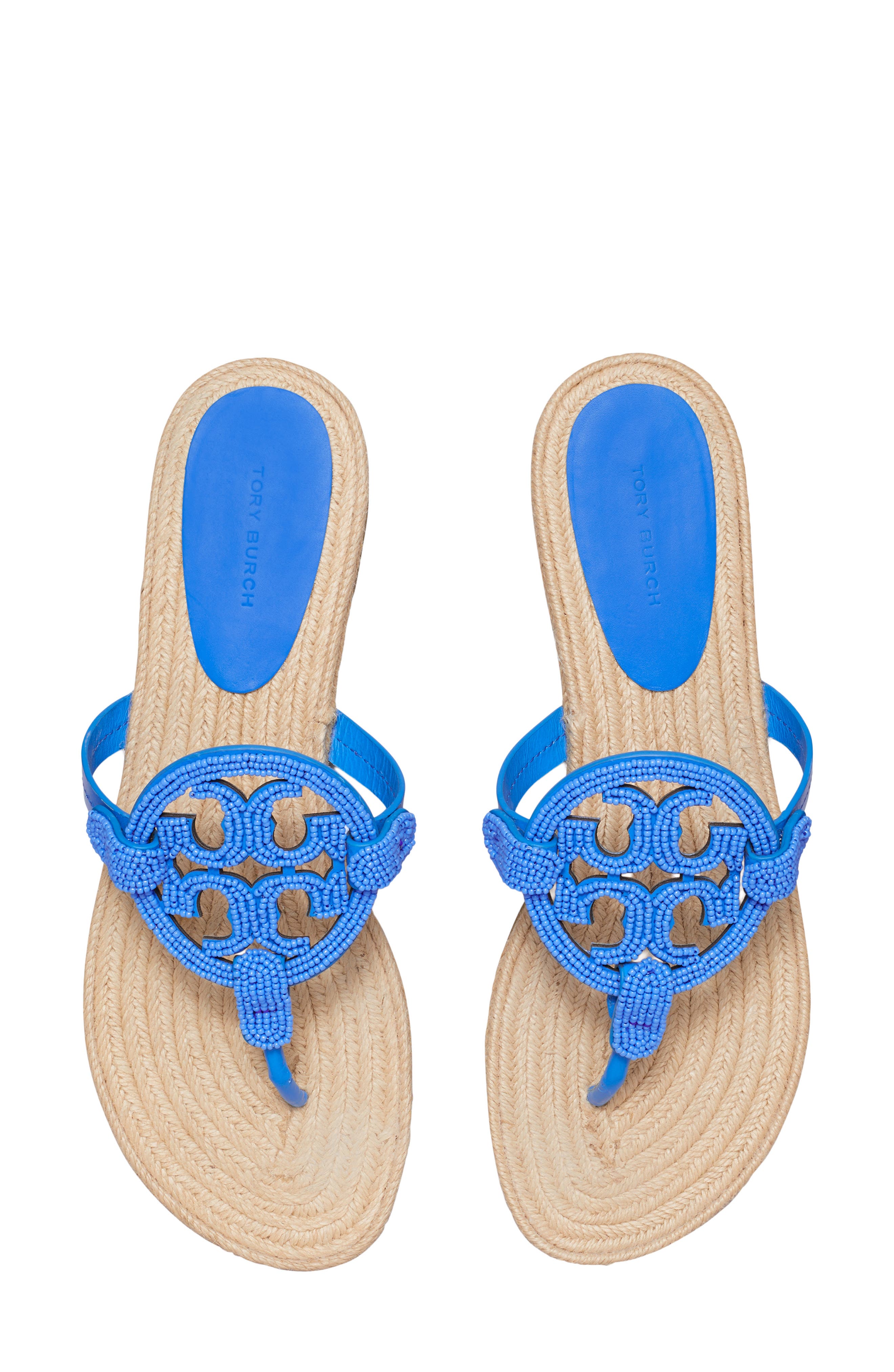 Miller Beaded Espadrille Sandal, Alternate, color, DEEP BLUE
